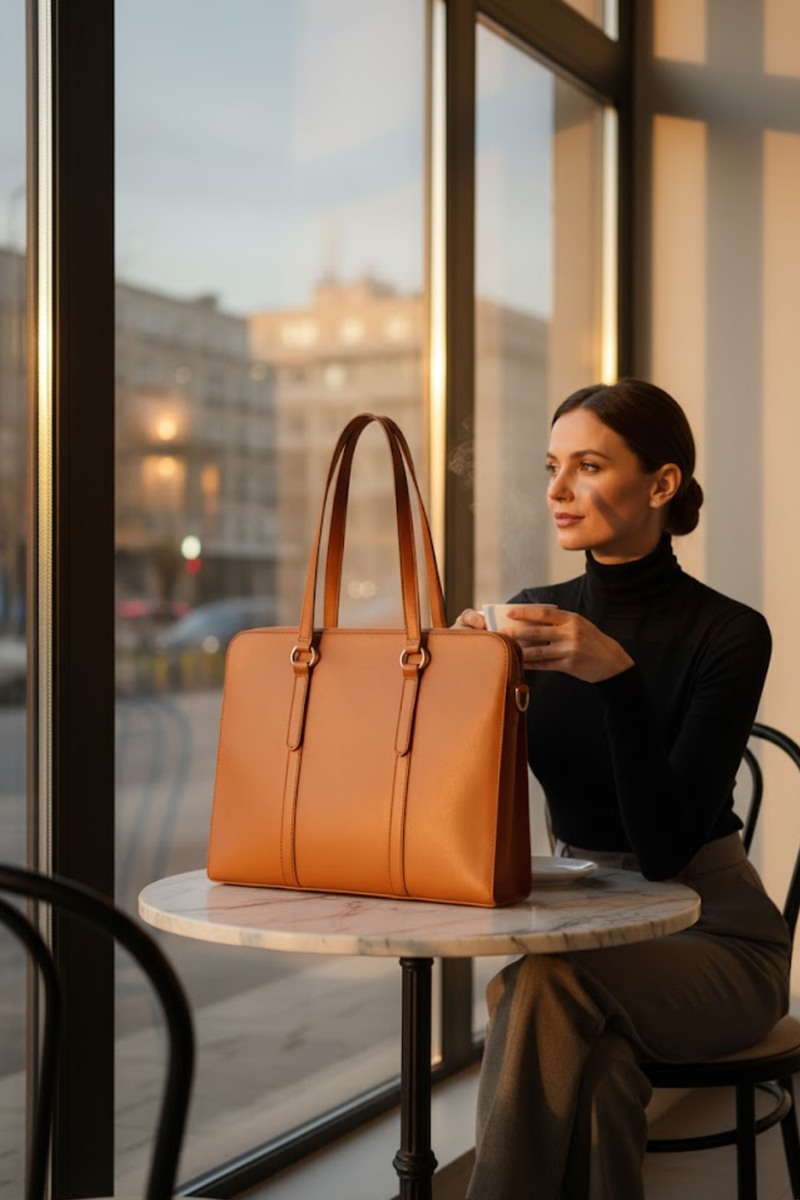 Elysian Tote - Women Leather Laptop Bag