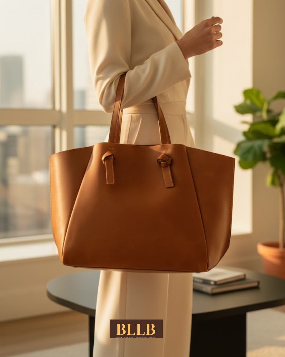 Aurelia Tote – Handmade Women’s Leather Bag | Premium Work & Travel Tote
