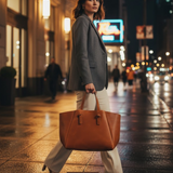 Aurelia Tote – Handmade Women’s Leather Bag | Premium Work & Travel Tote