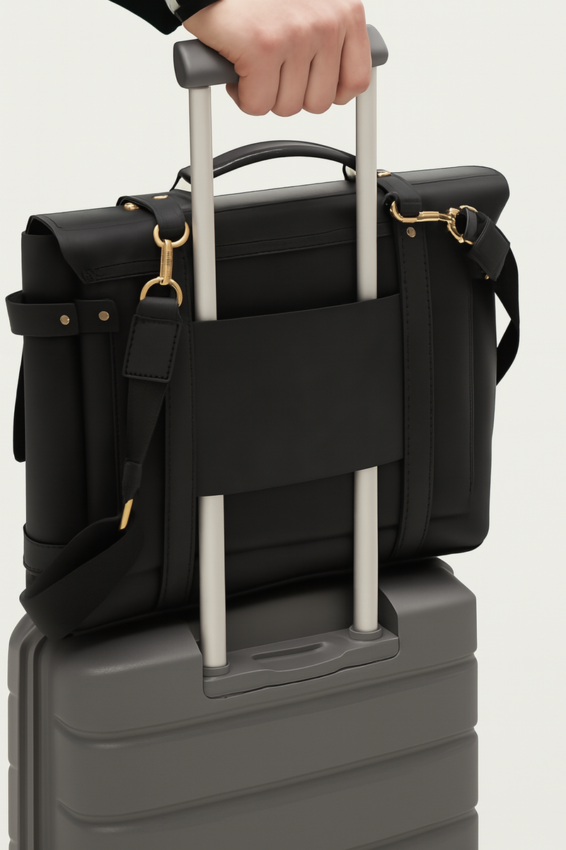 Valen Leather Laptop Briefcase – Handmade Full-Grain Leather Bag