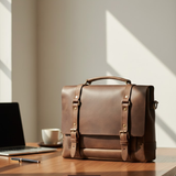 Valen Leather Laptop Briefcase – Handmade Full-Grain Leather Bag