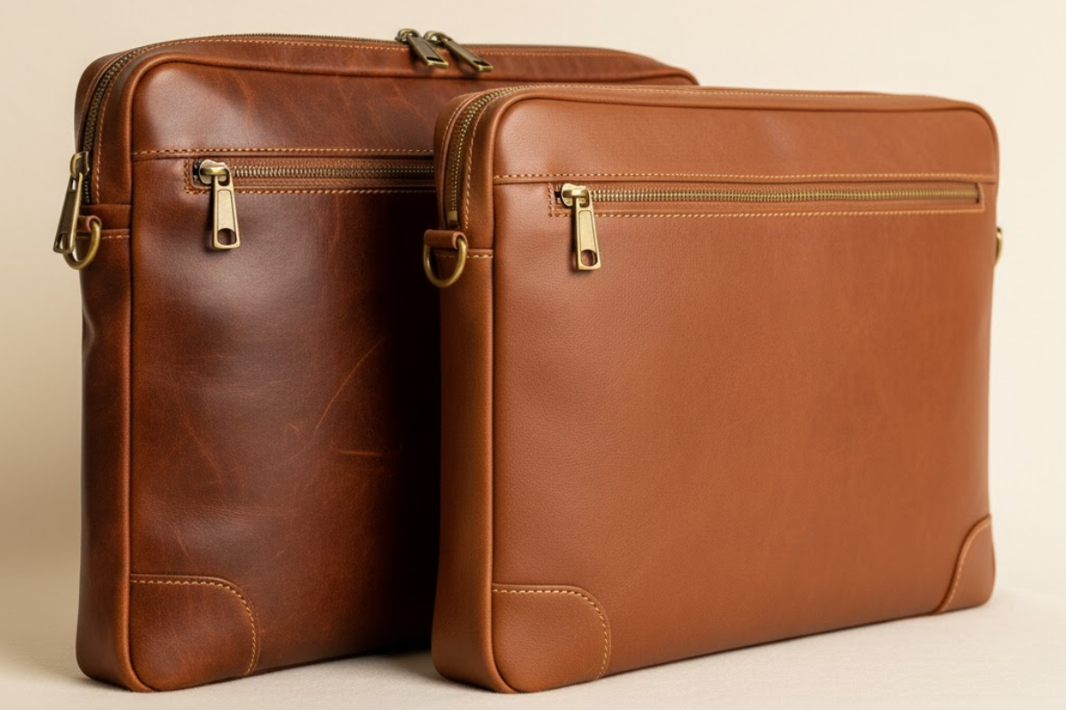 Why Full-Grain Leather Beats Faux Leather for Laptop Bags