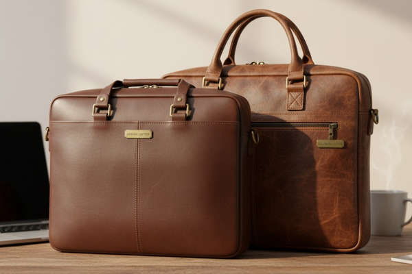 What’s the Difference Between Genuine and Full-Grain Leather Laptop Bags?