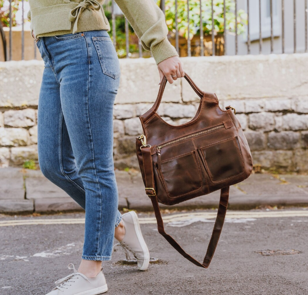 Luna Satchel – Handmade Leather Bag - BLLB 