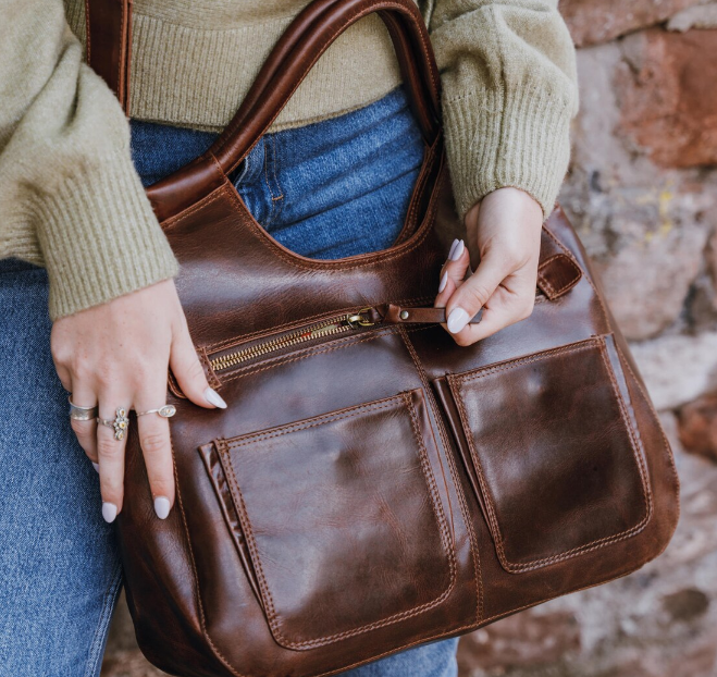 Luna Satchel – Handmade Leather Bag - BLLB 