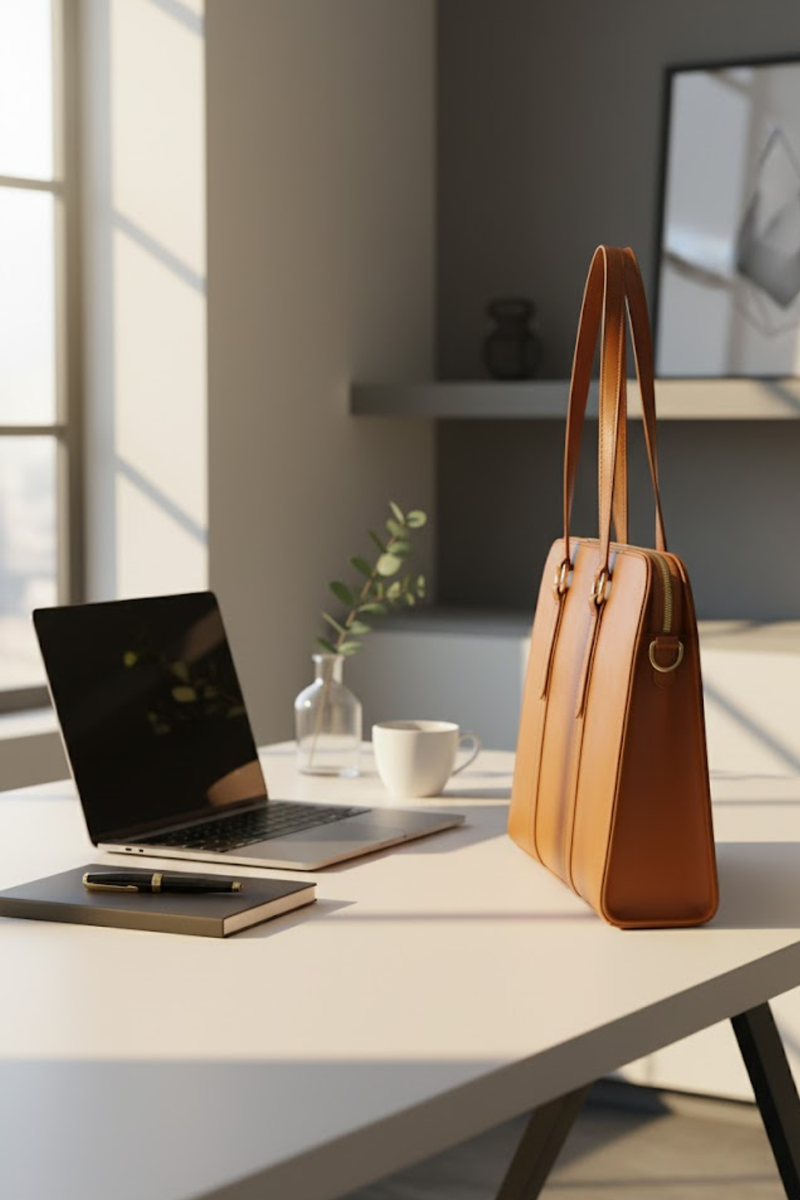 Elysian Tote - Women Leather Laptop Bag