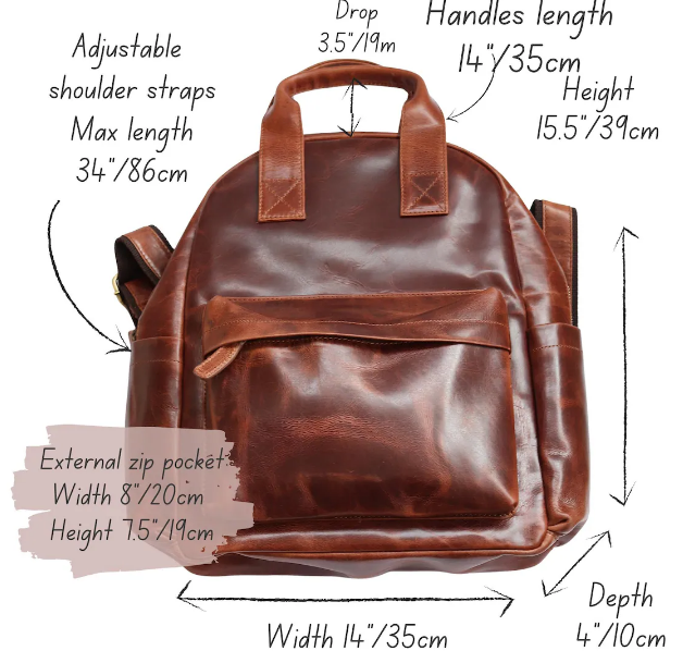 Luno Pack – Handmade Leather Laptop Backpack by BLLB - BLLB 