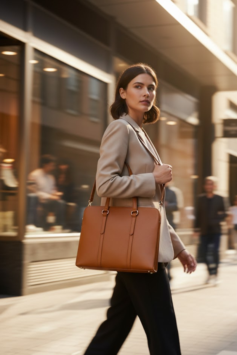 Elysian Tote - Women Leather Laptop Bag