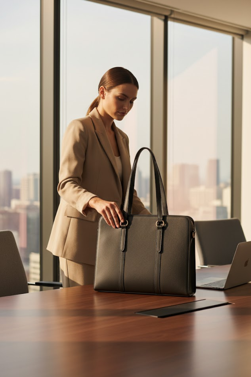 Elysian Tote - Women Leather Laptop Bag