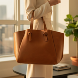 Aurelia Tote – Handmade Women’s Leather Bag | Premium Work & Travel Tote