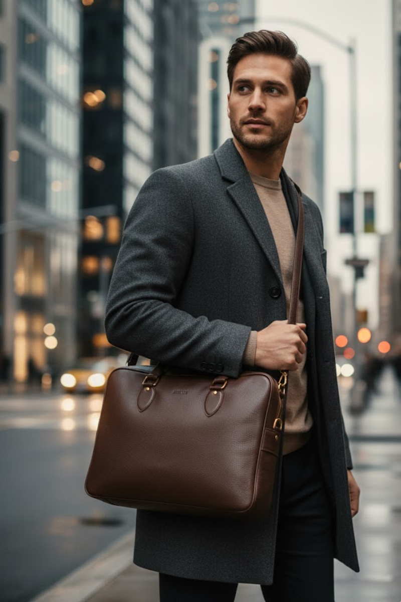 Briar Leather Laptop Case – Premium Handmade Leather Laptop Sleeve