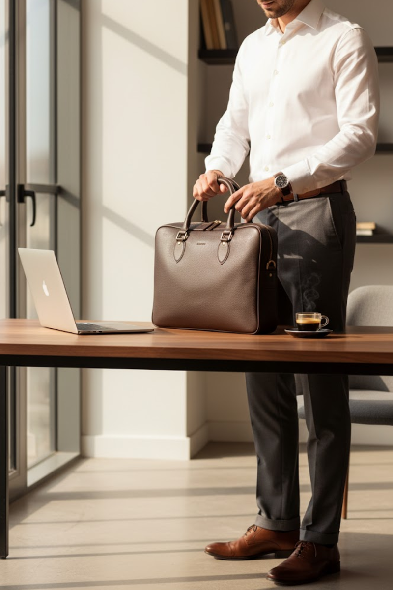 Briar Leather Laptop Case – Premium Handmade Leather Laptop Sleeve