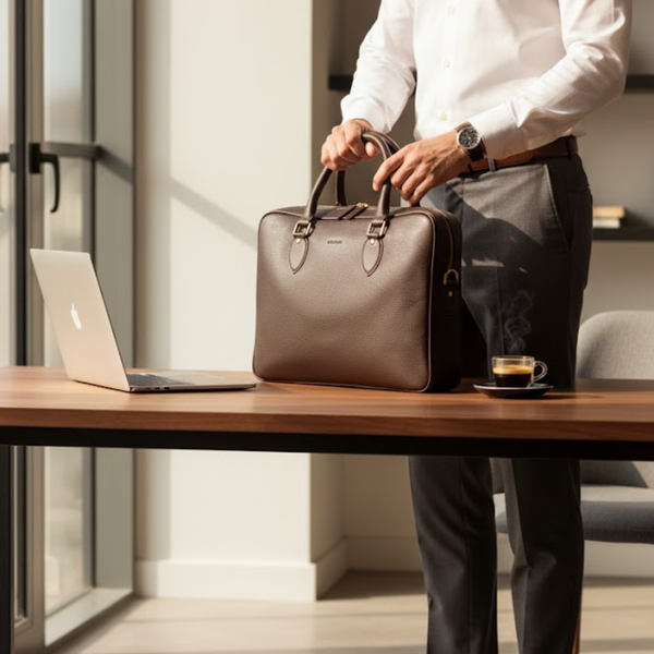 Briar Leather Laptop Case – Premium Handmade Leather Laptop Sleeve