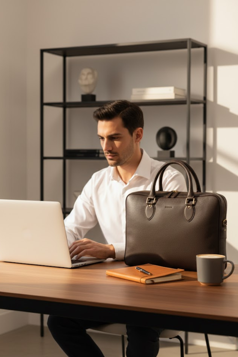 Briar Leather Laptop Case – Premium Handmade Leather Laptop Sleeve