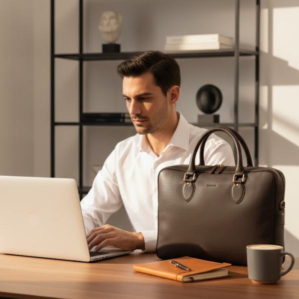 Briar Leather Laptop Case – Premium Handmade Leather Laptop Sleeve