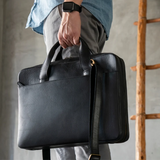 Elara Leather Laptop Bag – Handmade Full-Grain Leather Work Bag