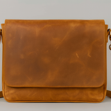 Evre Leather Laptop Carry – Handmade Premium Leather Laptop Bag for Men & Women