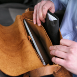 Evre Leather Laptop Carry – Handmade Premium Leather Laptop Bag for Men & Women