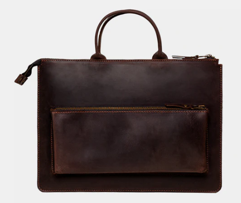 Haven Leather Laptop Case – Handmade Full-Grain Leather Laptop Sleeve