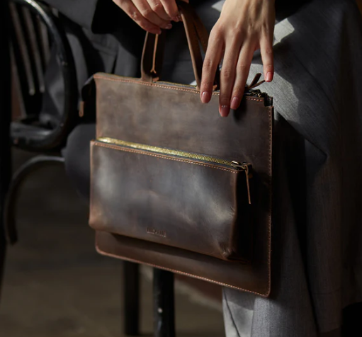 Haven Leather Laptop Case – Handmade Full-Grain Leather Laptop Sleeve