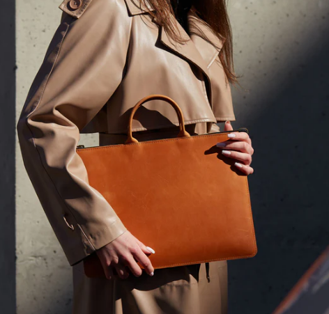 Haven Leather Laptop Case – Handmade Full-Grain Leather Laptop Sleeve