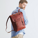 The Atlas Leather Laptop Backpack Handmade by BLLB – Premium Men’s Full-Grain Leather Bag