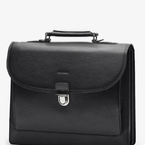 The Commander Leather Laptop Briefcase – Handmade Full-Grain Men’s Bag