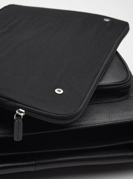 The Commander Leather Laptop Briefcase – Handmade Full-Grain Men’s Bag