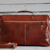 The Executive Leather Classic Briefcase by BLLB – Handmade Premium Leather Work Bag