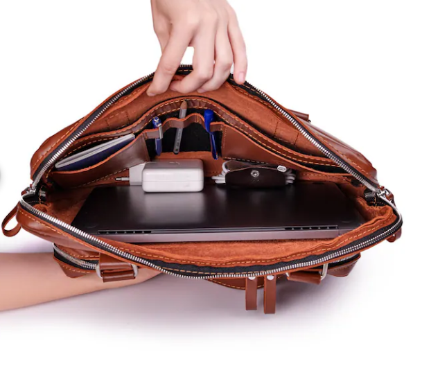 The Legacy Executive Briefcase by BLLB – Handmade Leather Laptop Bag
