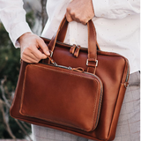 The Legacy Executive Briefcase by BLLB – Handmade Leather Laptop Bag