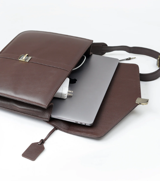The Prestige Executive Leather Laptop Briefcase by BLLB – Handmade Luxury Leather Bag for Professionals
