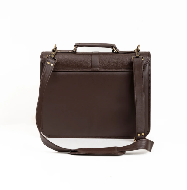 The Prestige Executive Leather Laptop Briefcase by BLLB – Handmade Luxury Leather Bag for Professionals