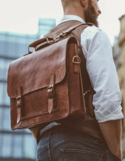 The Voyager – Handmade Full-Grain Leather Laptop Bag by BLLB - BLLB 
