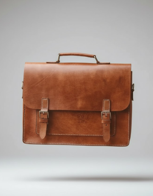 The Voyager – Handmade Full-Grain Leather Laptop Bag by BLLB - BLLB 
