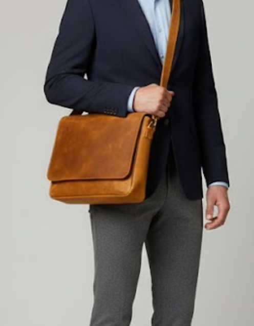 Evre Leather Laptop Carry - BLLB 