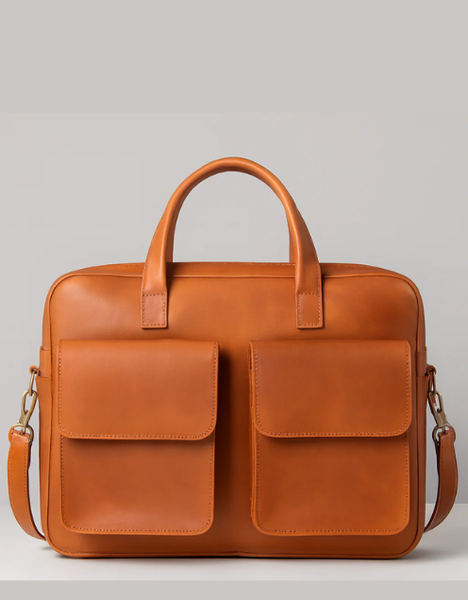 The Noble — Handmade Leather Laptop Messenger Bag - BLLB 