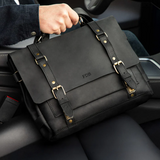 Valen Leather Laptop Briefcase – Handmade Full-Grain Leather Bag