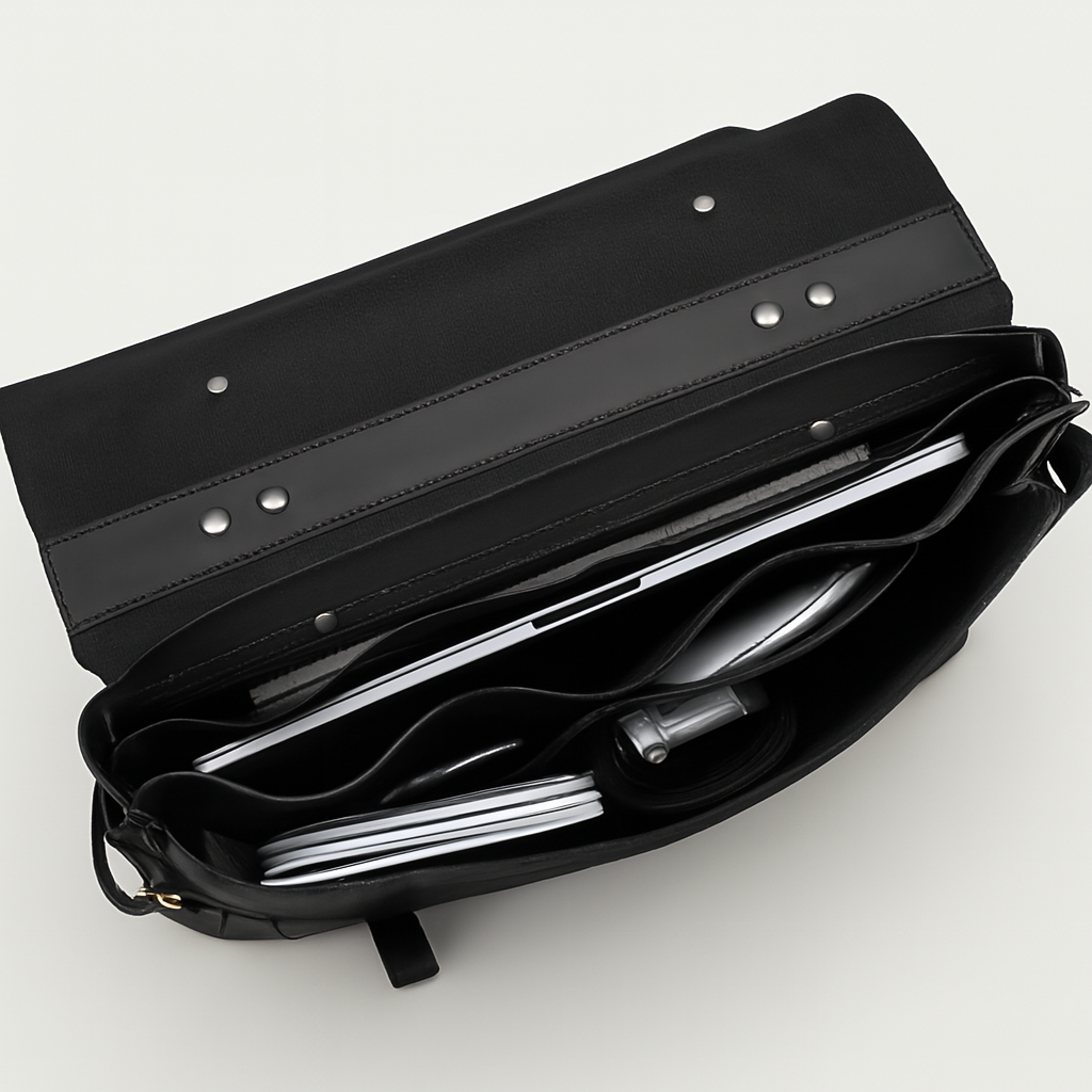 Valen Leather Laptop Briefcase – Handmade Full-Grain Leather Bag