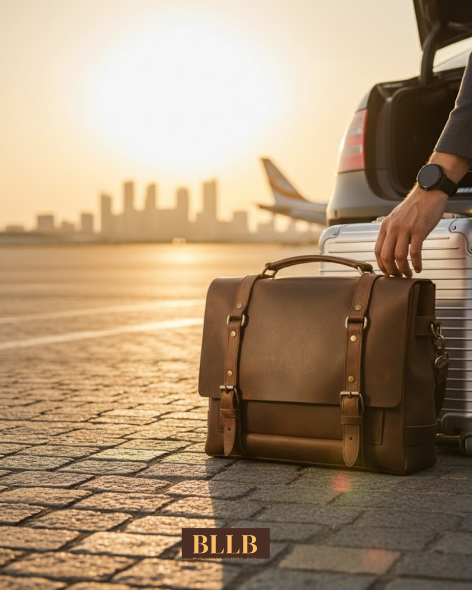 Valen Leather Laptop Briefcase – Handmade Full-Grain Leather Bag