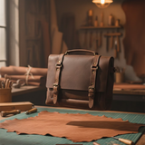 Valen Leather Laptop Briefcase – Handmade Full-Grain Leather Bag