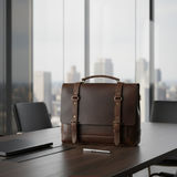 Valen Leather Laptop Briefcase – Handmade Full-Grain Leather Bag