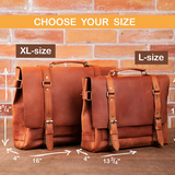 Valen Leather Laptop Briefcase – Handmade Full-Grain Leather Bag